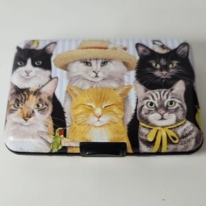 Cat-Themed Wallet with Colorful Cat Design